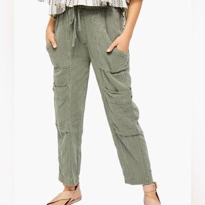 Free People Olive Green Cargo Pants